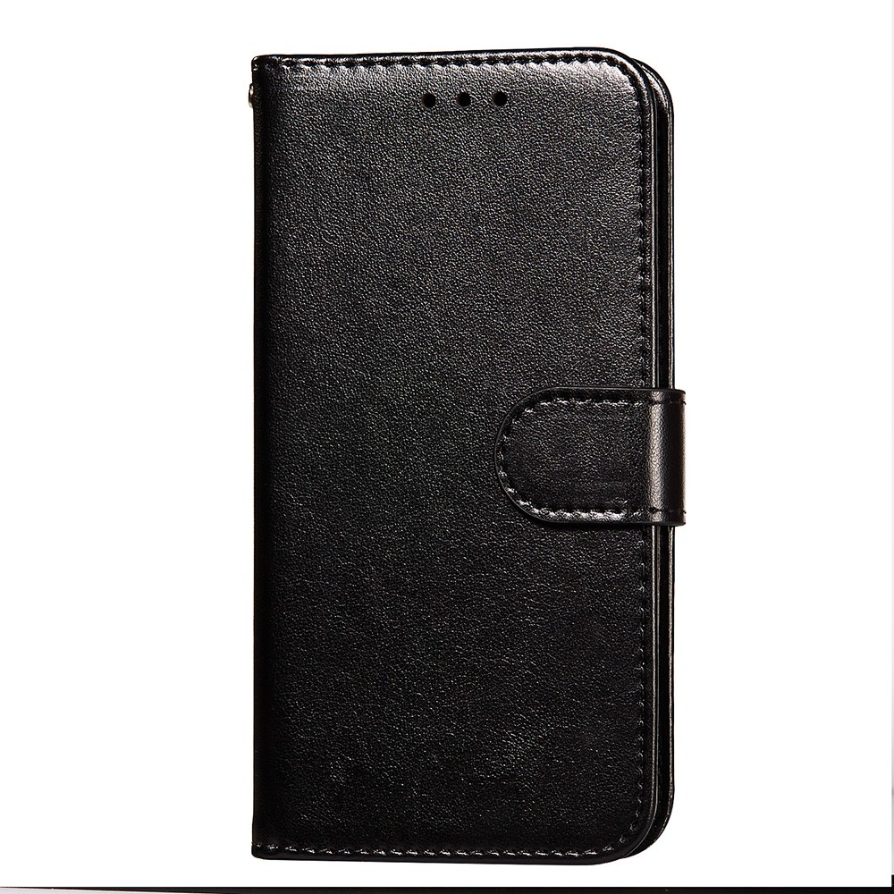 Dual-sided Magnetic Clasp Leather Wallet Stand Phone Case Shell for Xiaomi Mi 11 - Black-5
