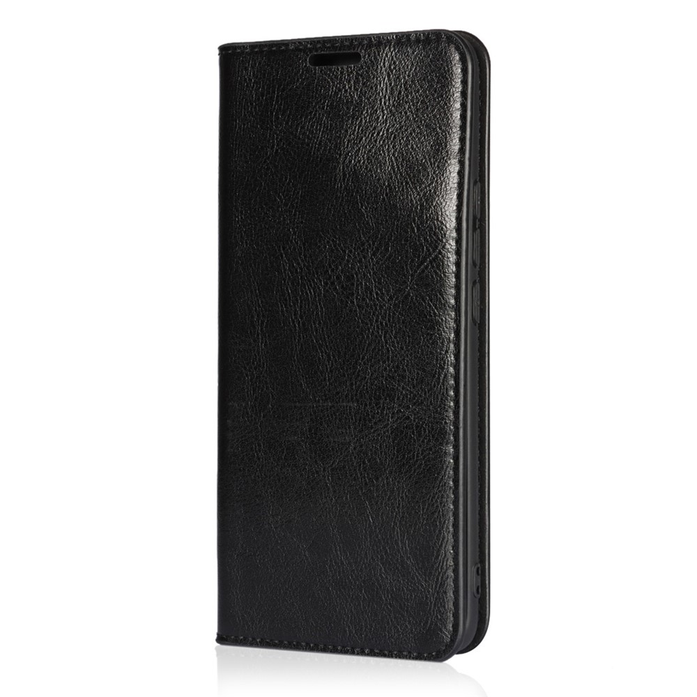 Crazy Horse Genuine Leather Wallet Phone Case Cover Stand for Xiaomi Mi 11 - Black-7