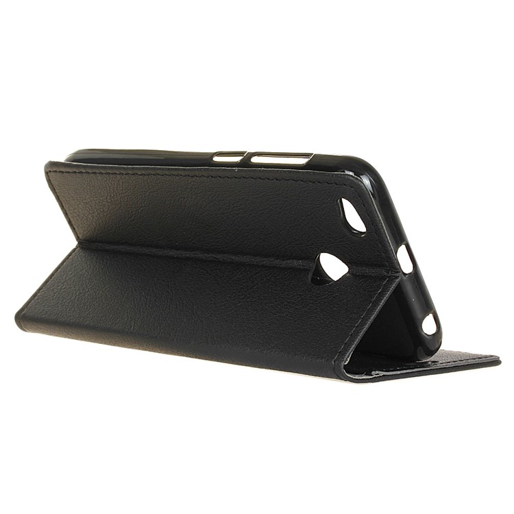 Wallet Leather Stand Case for Xiaomi Redmi 4X - Black-4