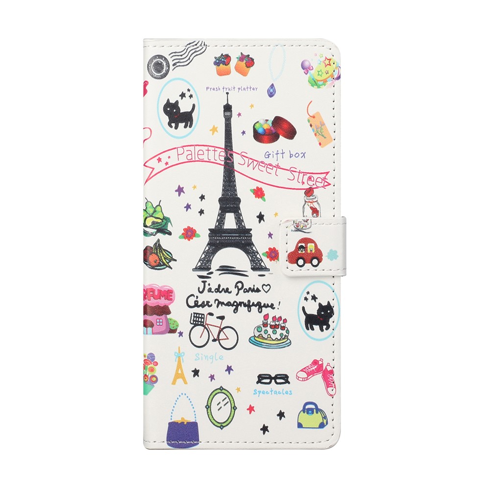 Wallet Design Pattern Printing Leather Protective Case with Stand for Xiaomi Redmi Note 10 Pro/Note 10 Pro Max - Iron Tower-2