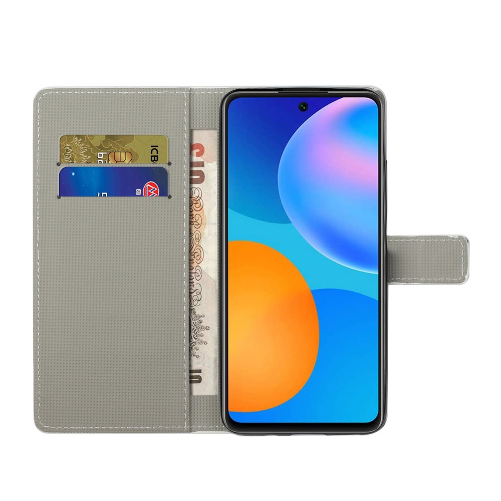 Wallet Design Pattern Printing Leather Protective Case with Stand for Xiaomi Redmi Note 10 Pro/Note 10 Pro Max - Iron Tower-5