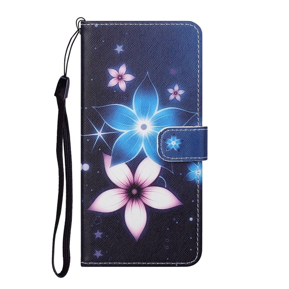 New Style Pattern Printing Wallet Cross Texture Leather Case for Xiaomi Redmi Note 10 Pro/Note 10 Pro Max - Beautiful Flower-2