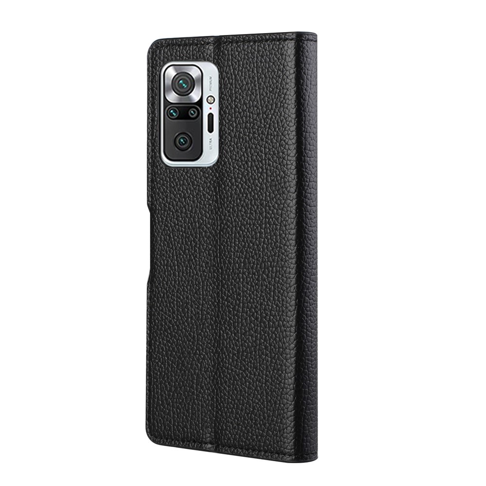 Wallet Design Folio Flip Litchi Texture Leather Protective Case for Xiaomi Redmi Note 10 Pro/Note 10 Pro Max-2