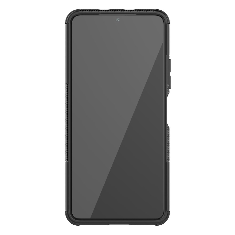 Cool Tyre Pattern PC + TPU Phone Case with Kickstand for Xiaomi Redmi K40 Pro / Redmi K40 - Black-3