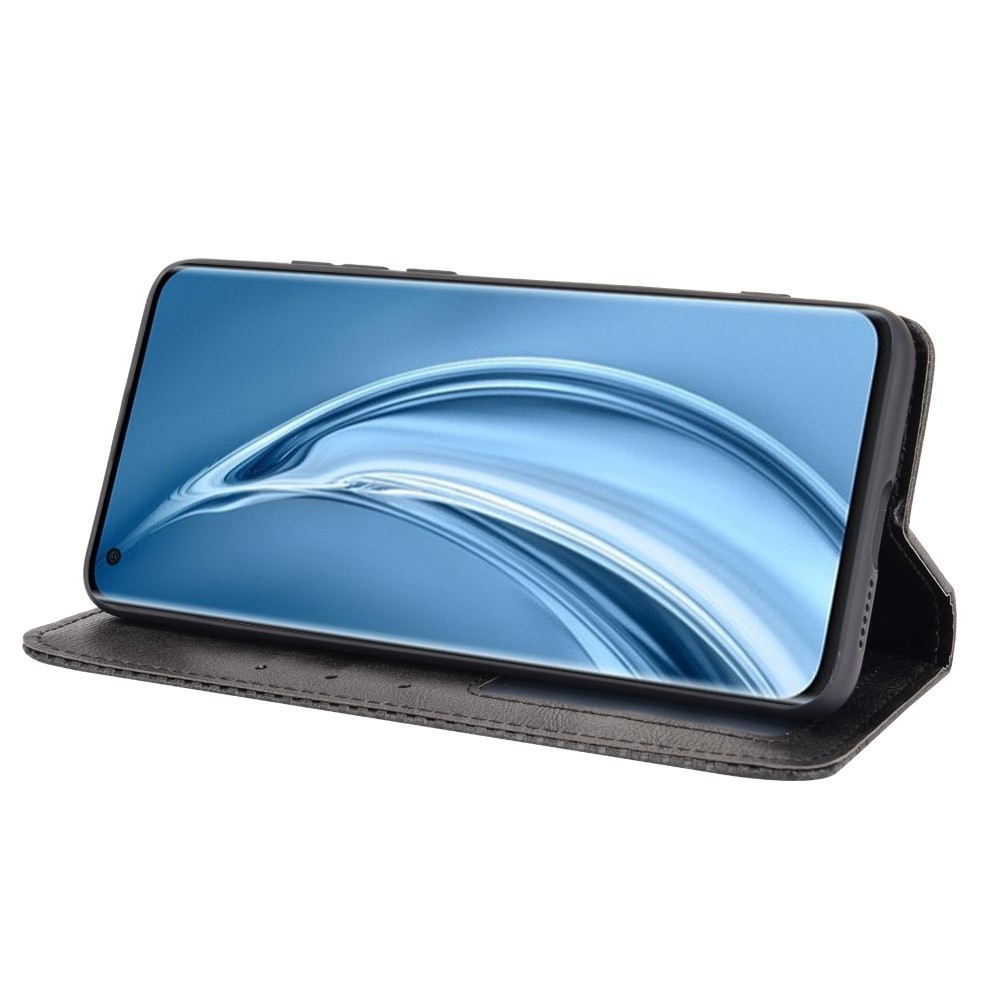 Magnetic Vintage Style Phone Case Wallet Stand Leather Cover for Xiaomi Mi 10S - Black-6