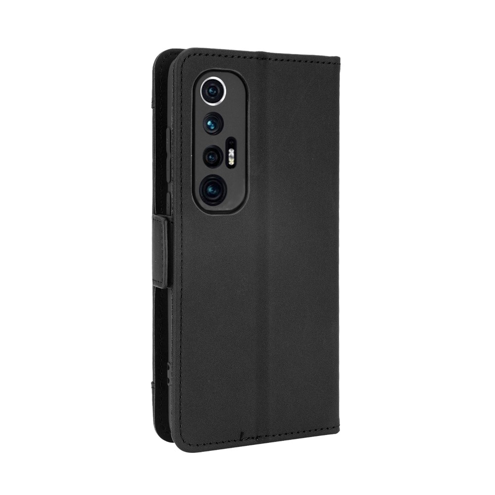 Leather Wallet Protective Case with Multiple Card Slots for Xiaomi Mi 10S - Black-3