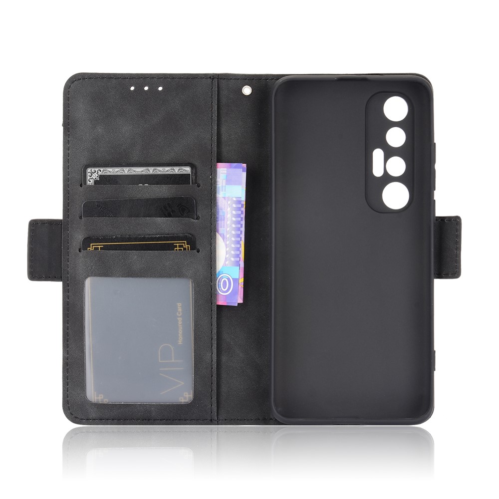 Leather Wallet Protective Case with Multiple Card Slots for Xiaomi Mi 10S - Black-5