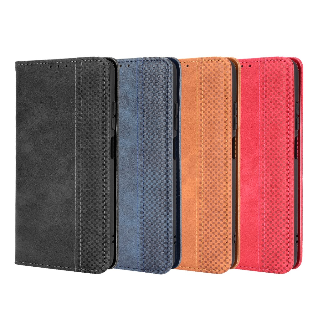Magnetic Vintage Style Phone Case Wallet Stand Leather Cover for Xiaomi Redmi Note 10S / Note 10 4G - Black-9