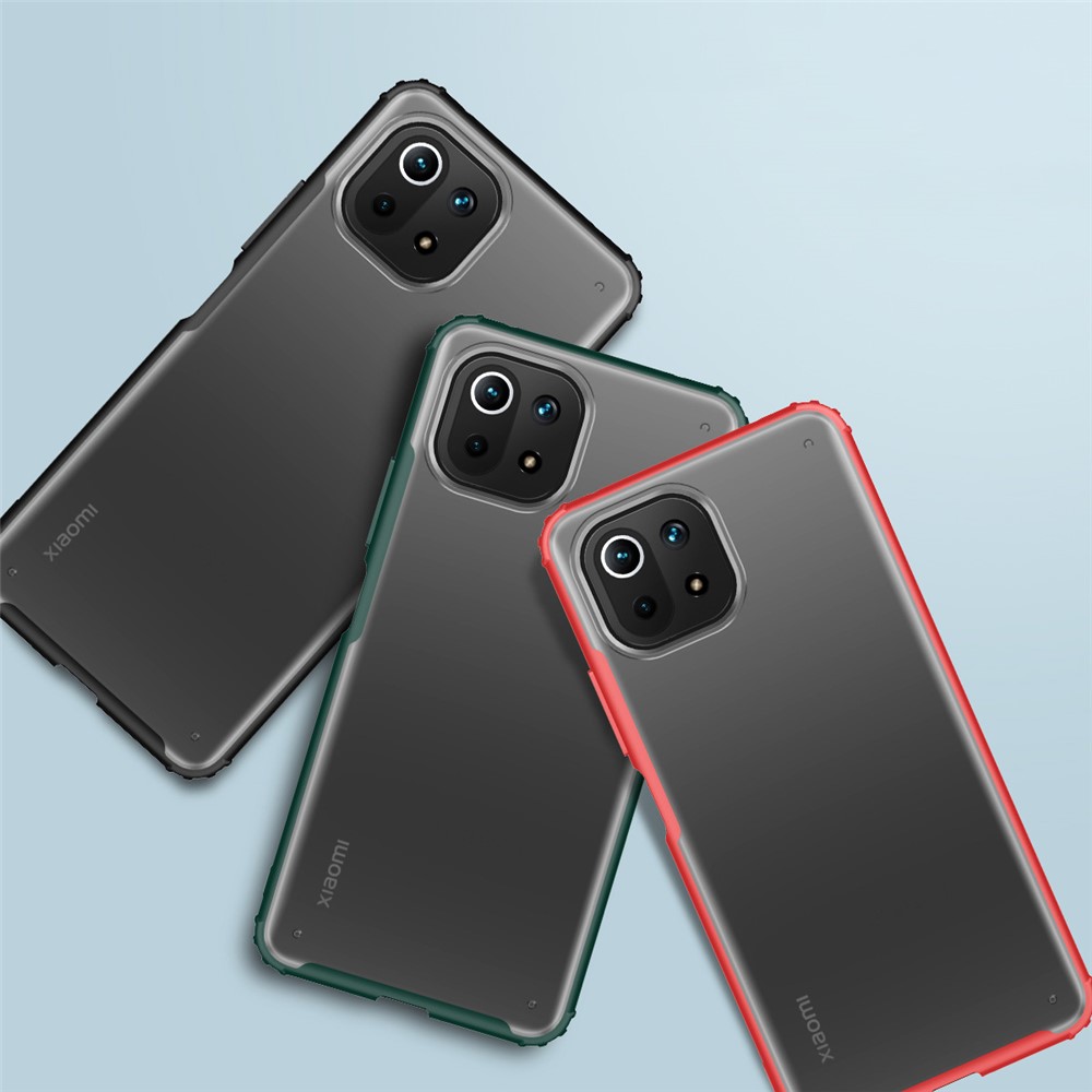 Armor Series PC + TPU Matte Hybrid Phone Case for Xiaomi Mi 11 Lite - Black-2