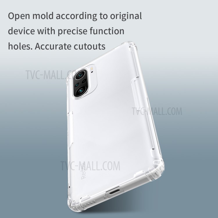 Case di Copertura Del Telefono Shock -shock Case Nillkin Clear Per Xiaomi Poco F3 / Redmi K40 / K40 Pro / K40 Pro+ - Trasparente