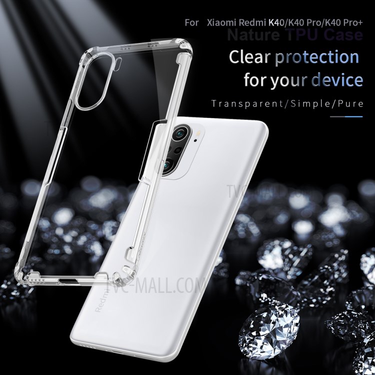 NILLKIN Clear TPU Case Shockproof Phone Cover Case for Xiaomi Redmi K40 / K40 Pro / K40 Pro+ - Transparent-5
