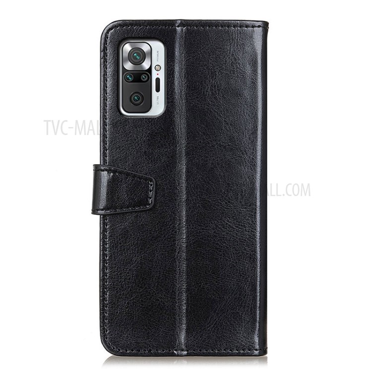 Wallet Design Full Protection Leather Phone Stand Cover Case for Xiaomi Redmi Note 10 Pro Max / Redmi Note 10 Pro - Black-3