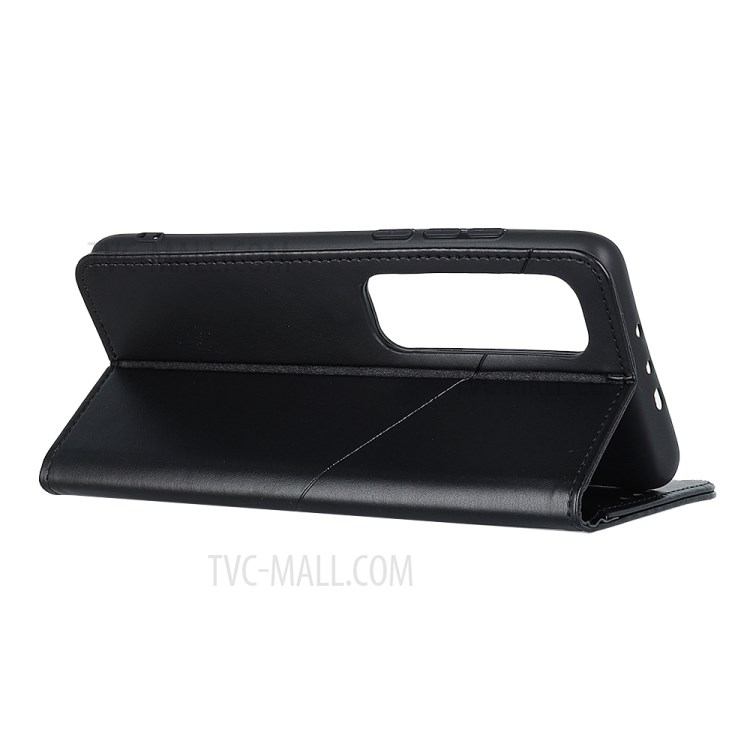 Full-Protection Magnetic Clasp Wallet Design Leather Stand Phone Cover Case for Xiaomi Mi 10S - Black-4