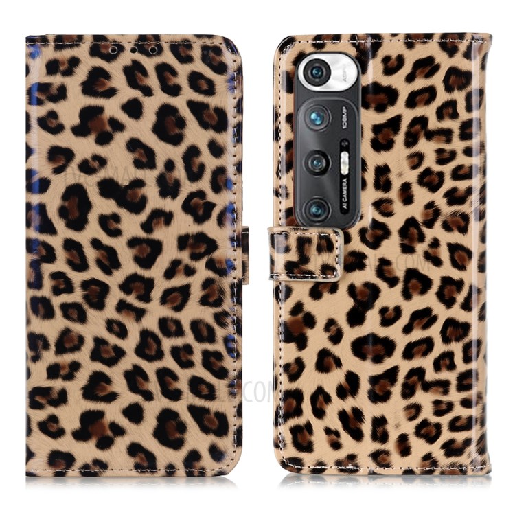 Leopard Texture Leather Wallet Stand Case for Xiaomi Mi 10S-1