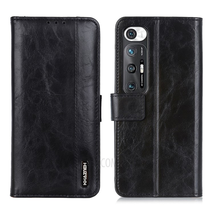 TPU + PU Leather Full Protection Phone Wallet Stand Case Cover for Xiaomi Mi 10S - Black-1