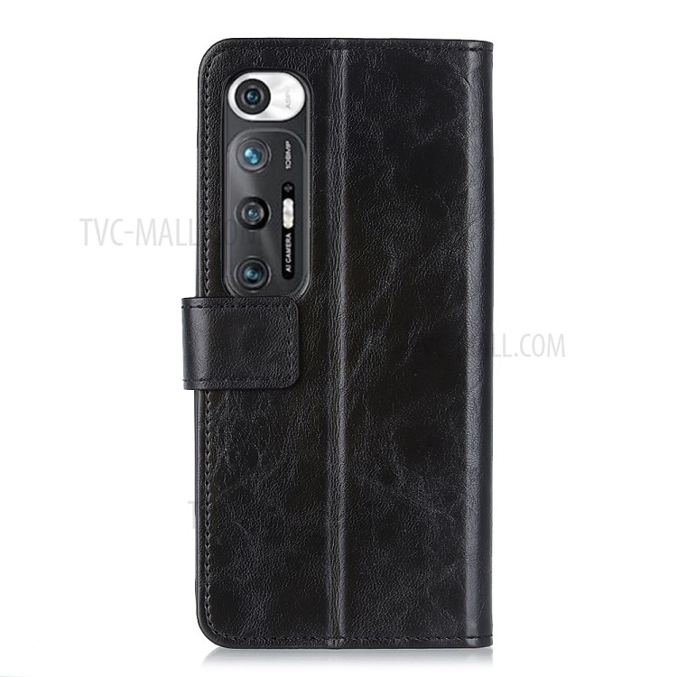 TPU + PU Leather Full Protection Phone Wallet Stand Case Cover for Xiaomi Mi 10S - Black-2