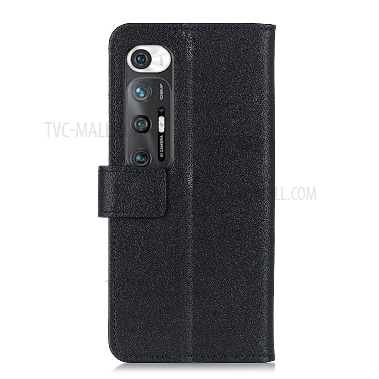 Wallet Stand Design PU Leather Phone Cover Shell Case for Xiaomi Mi 10S - Black-3