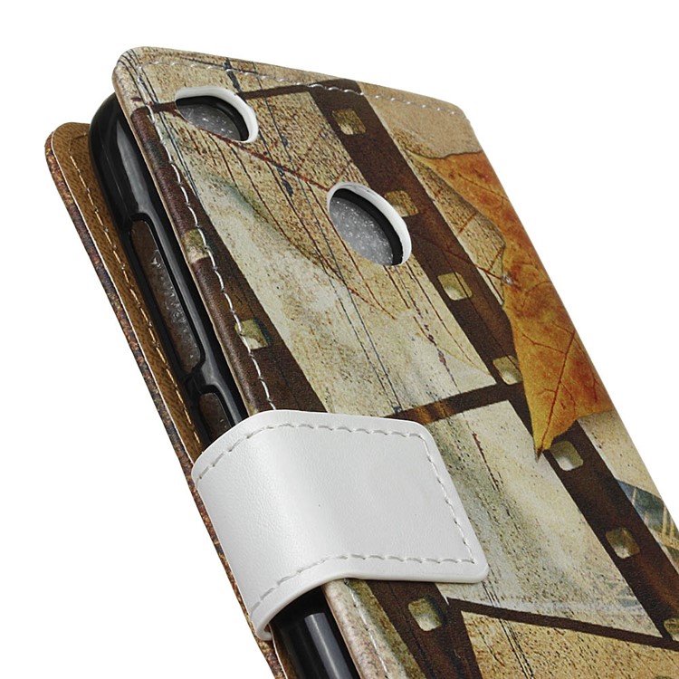 Pattern Printing Wallet Leather Foldable Casing for Xiaomi Redmi 4X - Eiffel Tower and Maple Leaves-3