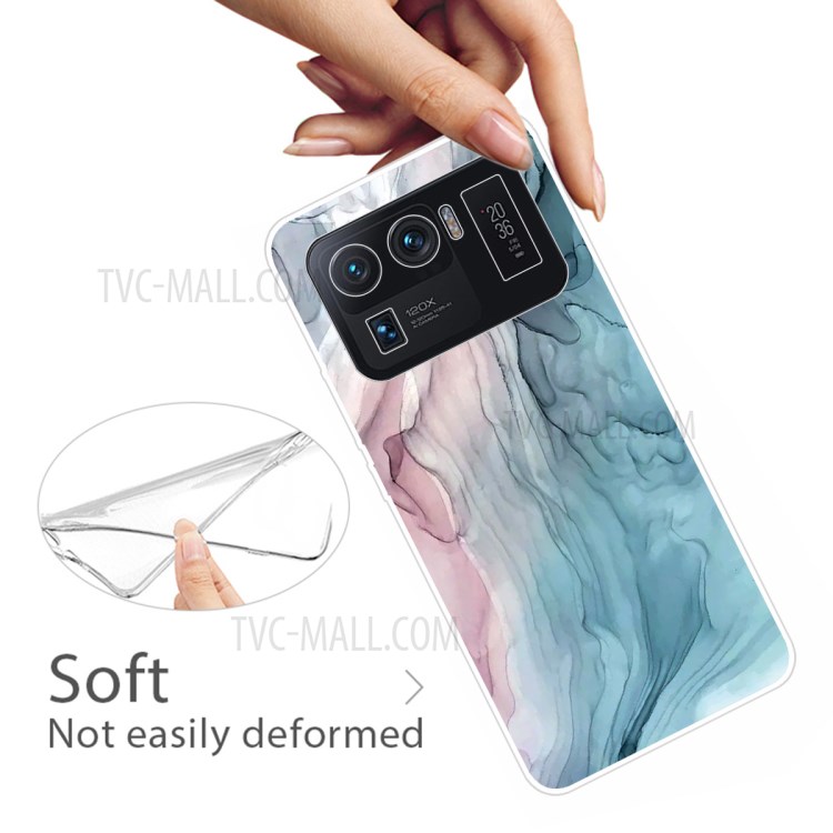 Marble Pattern Printing Cover Flexible TPU Phone Case for Xiaomi Mi 11 Ultra - Style A-3