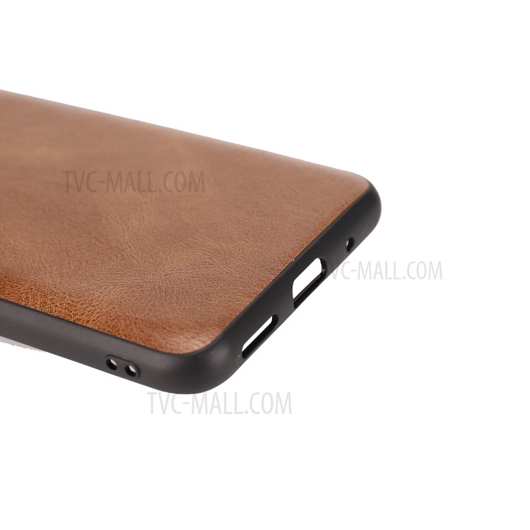 Crazy Horse Texture PU Leather Coated Plastic+TPU Case for Xiaomi Redmi Note 10 5G - Brown-5