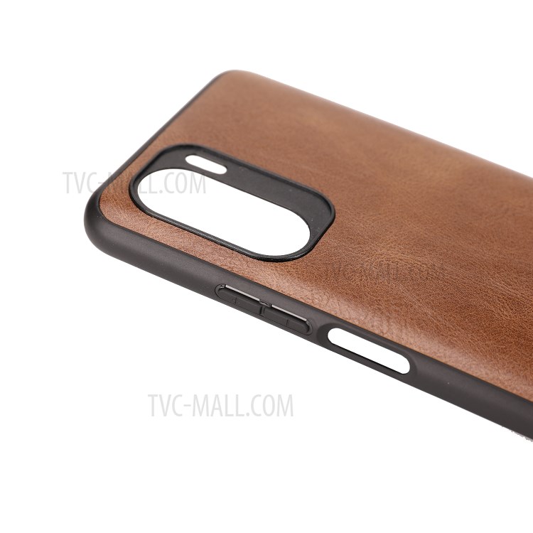 Crazy Horse Texture PU Leather Coated Plastic+TPU Case for Xiaomi Redmi K40 Pro+ / Redmi K40 Pro / Redmi K40 - Brown-4