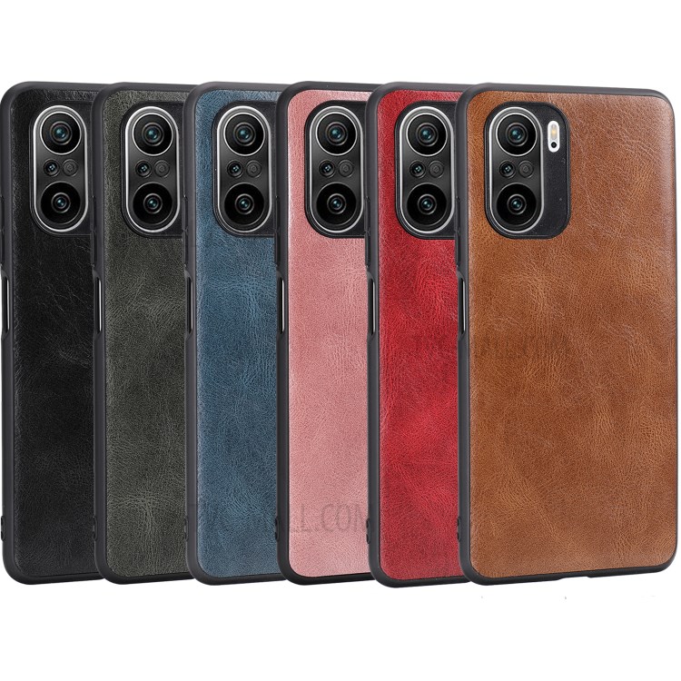 Crazy Horse Texture PU Leather Coated Plastic+TPU Case for Xiaomi Redmi K40 Pro+ / Redmi K40 Pro / Redmi K40 - Brown-8