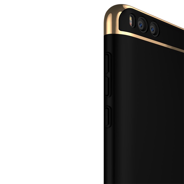 IPAKY 3-in-1 Electroplating PC Mobile Phone Case for Xiaomi Mi 6 - Black-6