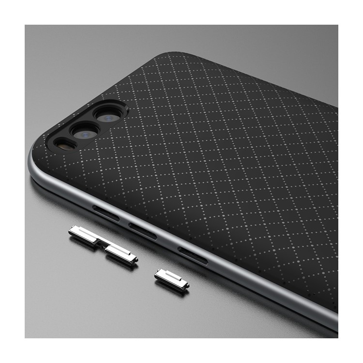 IPAKY 2-Piece PC Bumper + TPU Hybrid Case Cover for Xiaomi Mi 6 - Silver-7