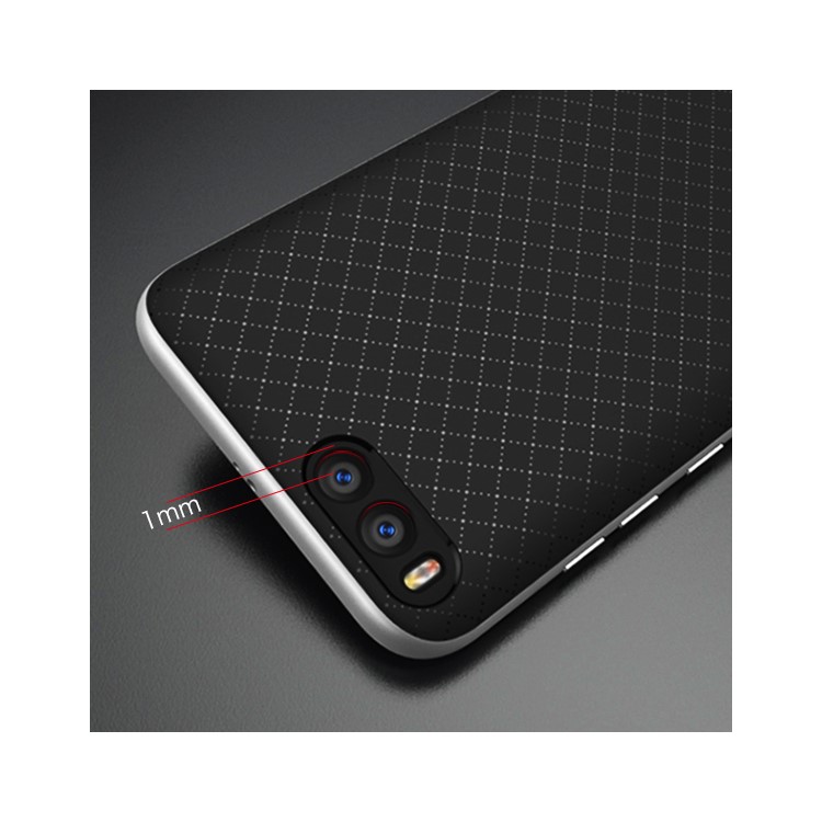 IPAKY 2-Piece PC Bumper + TPU Hybrid Case Cover for Xiaomi Mi 6 - Silver-8