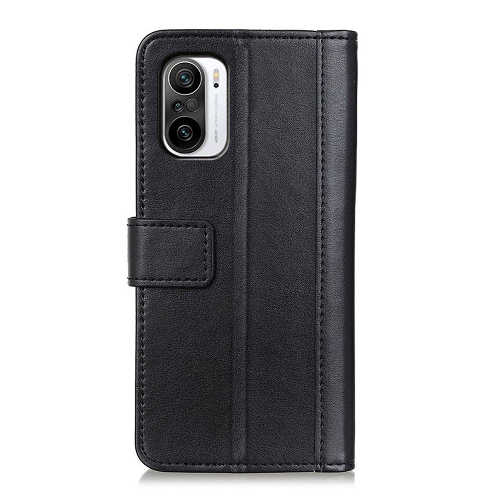 Wallet Design Leather Phone Stand Full Protection Cover Case for Xiaomi Mi 11i/Poco F3 - Black-3