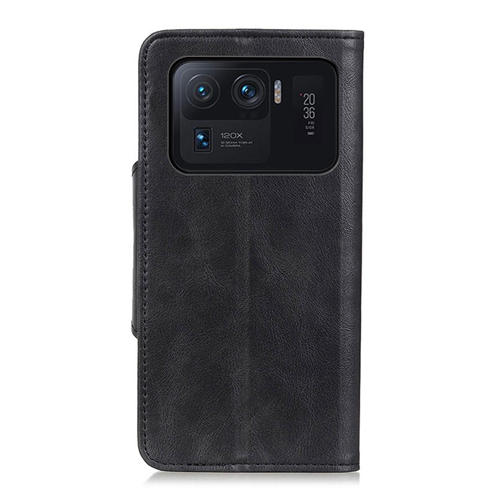 Leather Stand Case with Card Slots for Xiaomi Mi 11 Ultra - Black-3