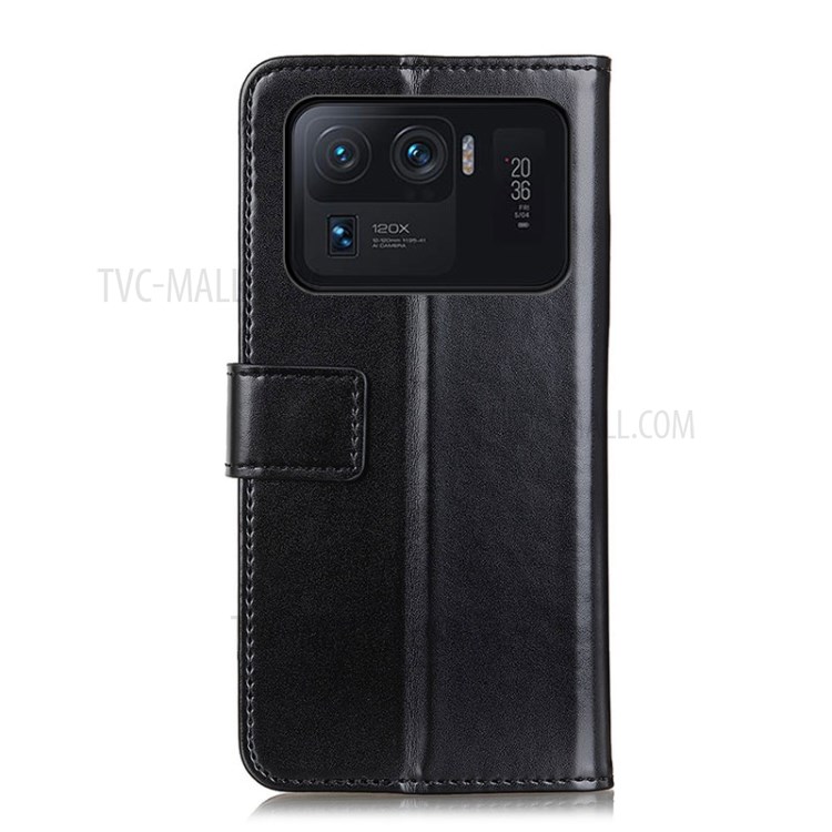 Wallet Leather Stand Case for Xiaomi Mi 11 Ultra - Black-2
