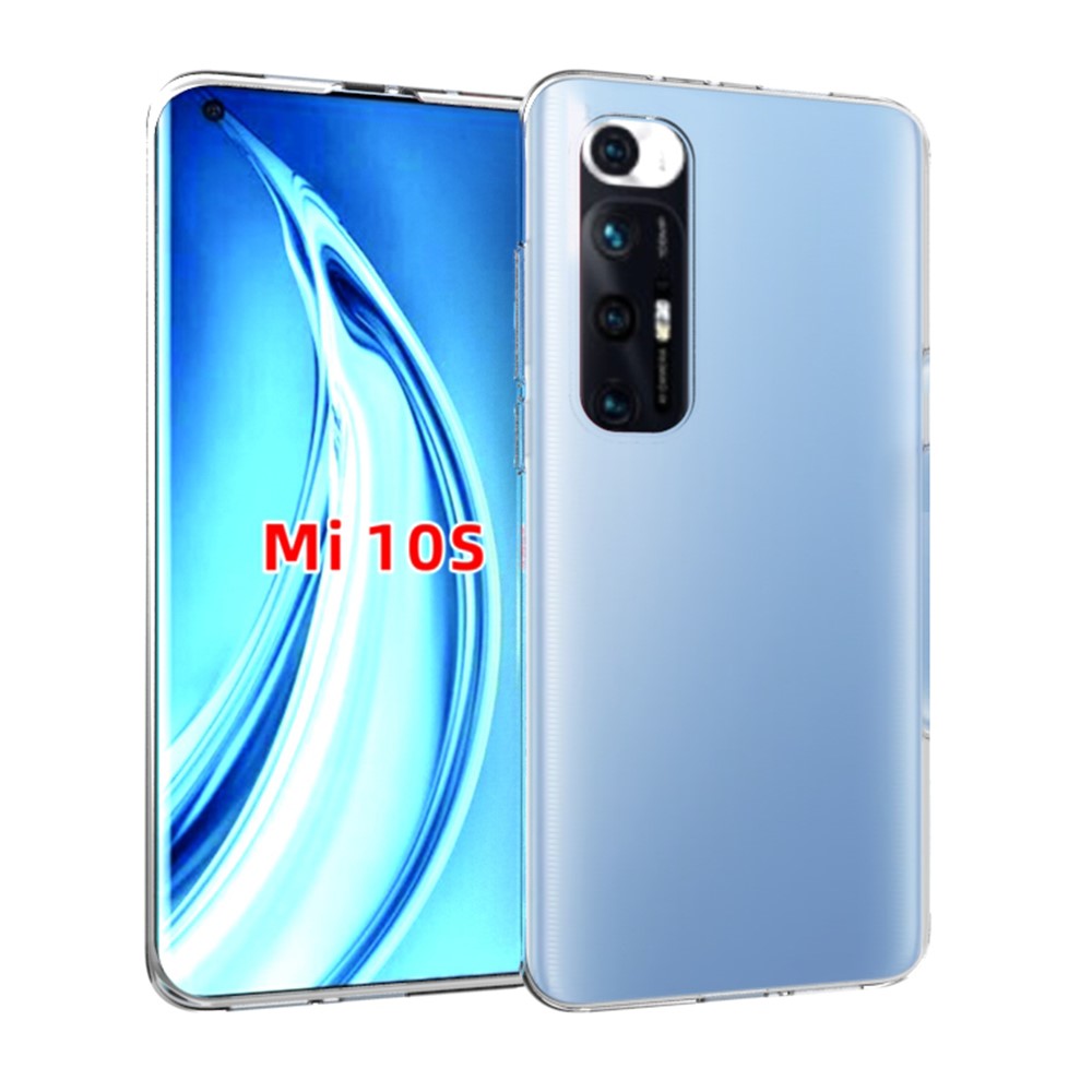 10Pcs/Pack Soft TPU Phone Protective Flexible Back Shell Inner Anti-Slip for Xiaomi Mi 10S-1
