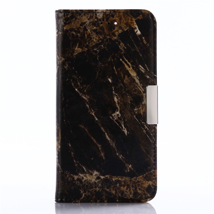 Marble Pattern Wallet Stand Leather Phone Shell for Xiaomi Mi 6 - Black-1