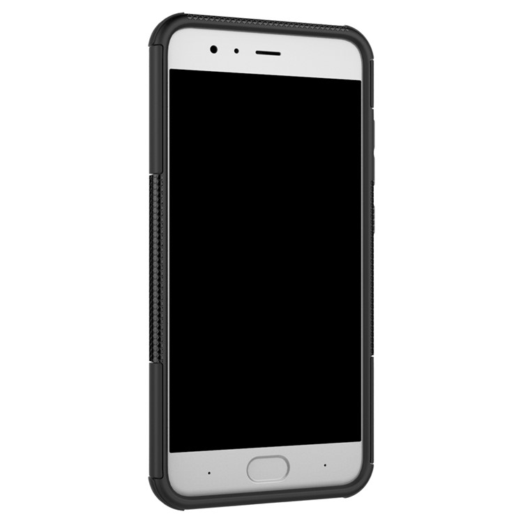2-in-1 Tyre Pattern Kickstand PC + TPU Hybrid Mobile Shell for Xiaomi Mi 6 - Black-5