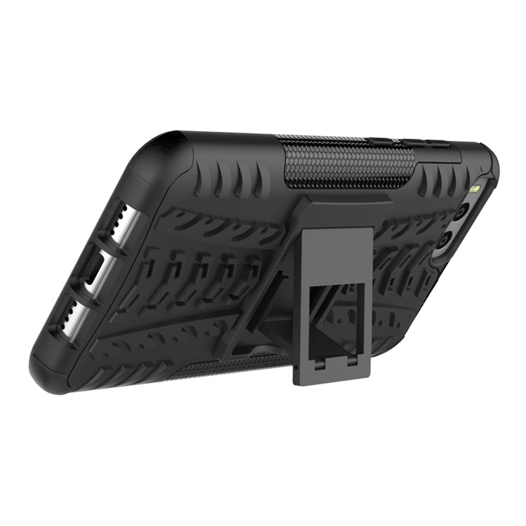 2-in-1 Tyre Pattern Kickstand PC + TPU Hybrid Mobile Shell for Xiaomi Mi 6 - Black-7