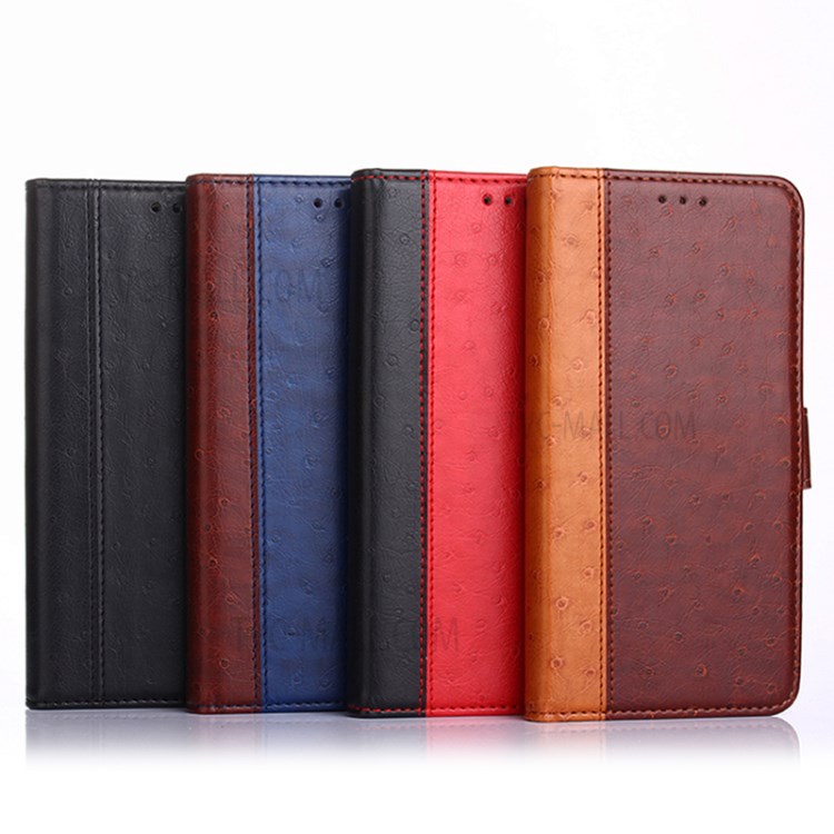 Wallet Stand Ostrich Texture Leather Case for Xiaomi Redmi K40/K40 Pro/Poco F3/Mi 11i - Brown-8