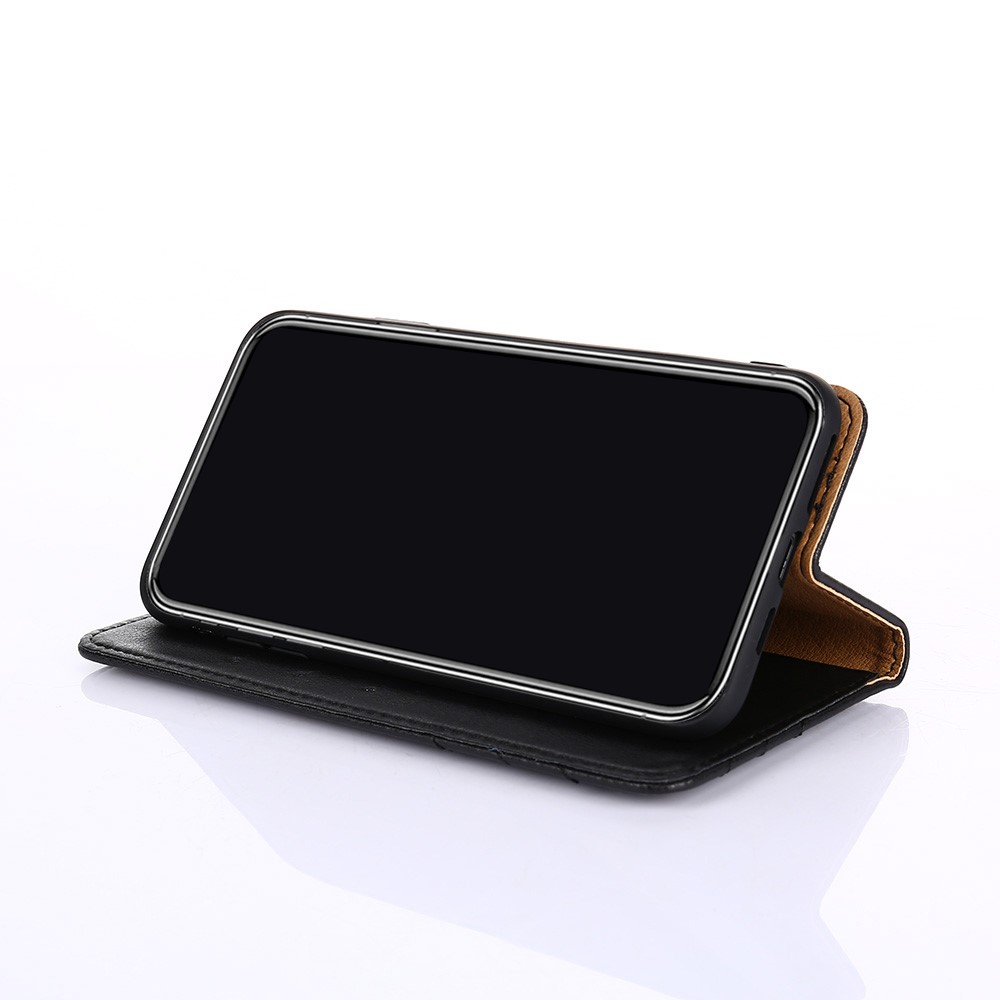Auto-absorbed Closing Retro Style Wallet Leather Cover for Xiaomi Redmi K40 Pro/ K40/ Poco F3/ Mi 11i - Black-3