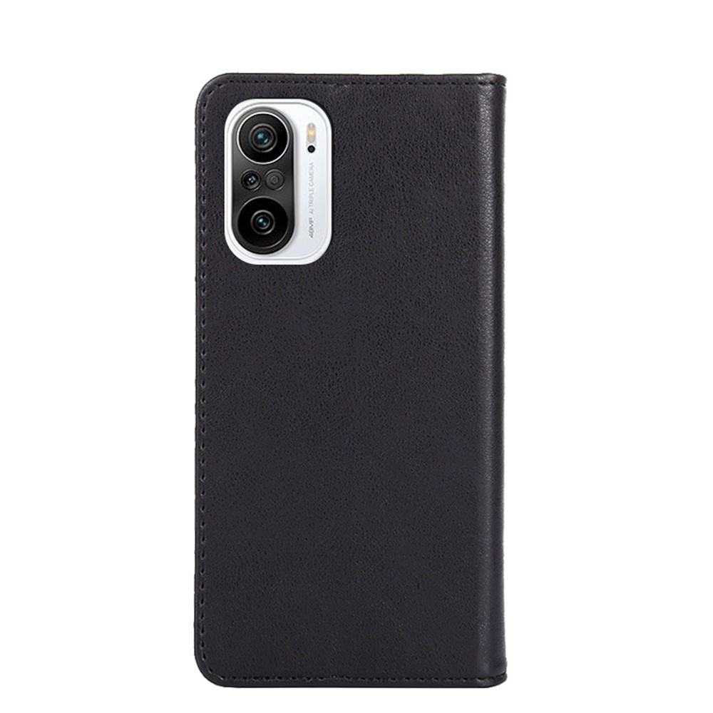 Auto-absorbed Closing Retro Style Wallet Leather Cover for Xiaomi Redmi K40 Pro/ K40/ Poco F3/ Mi 11i - Black-7
