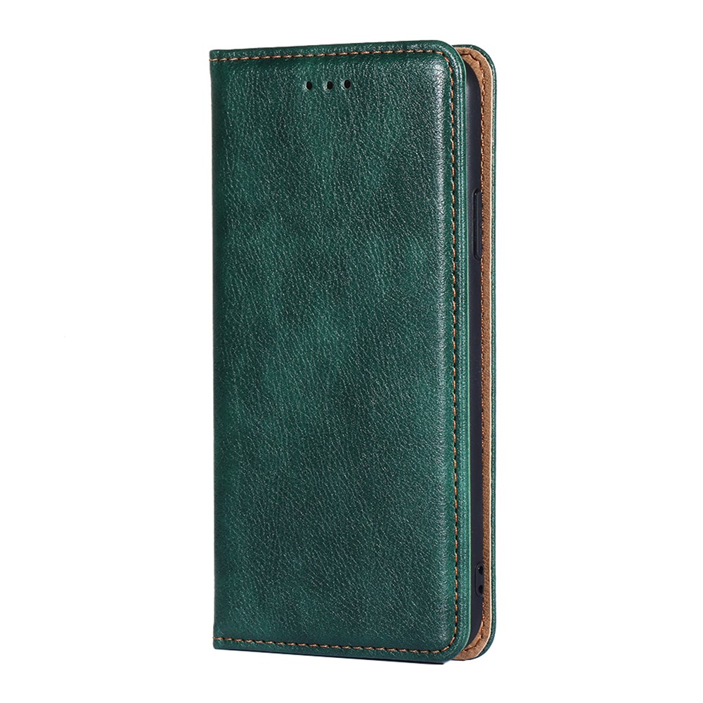Auto-Absorbed Leather Phone Stand Case for Xiaomi Redmi Note 10 4G / Xiaomi Redmi Note 10S - Green-2
