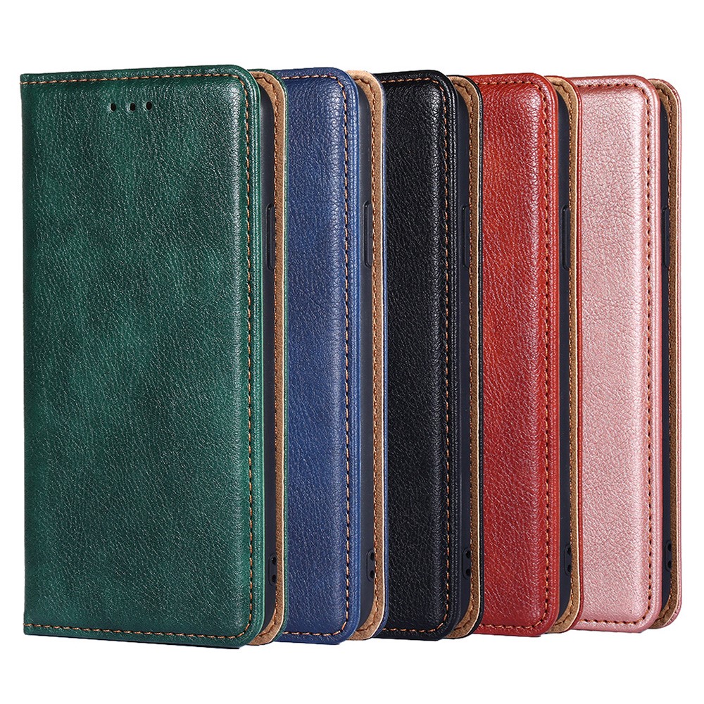 Auto-Absorbed Leather Phone Stand Case for Xiaomi Redmi Note 10 4G / Xiaomi Redmi Note 10S - Green-8