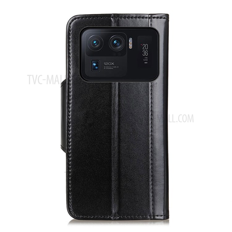Wallet Leather Stand Case for Xiaomi Mi 11 Ultra - Black-3