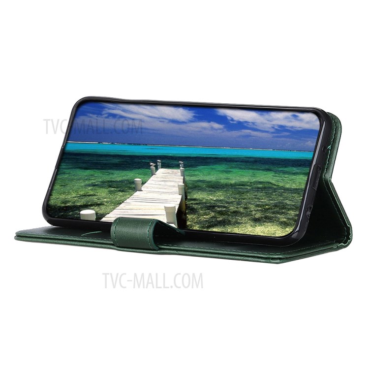 Wallet Leather Stand Case for Xiaomi Mi 11 Lite 5G/4G - Army Green-6