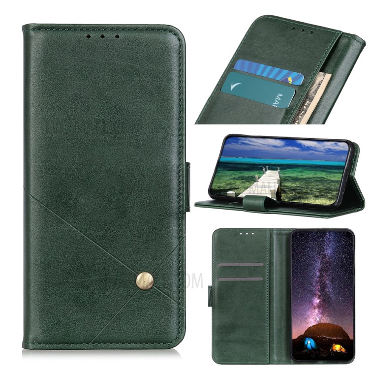 Wallet Leather Stand Case for Xiaomi Mi 11 Lite 5G/4G - Army Green-8