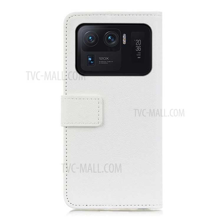 Wallet Leather Stand Case for Xiaomi Mi 11 Ultra - White-5