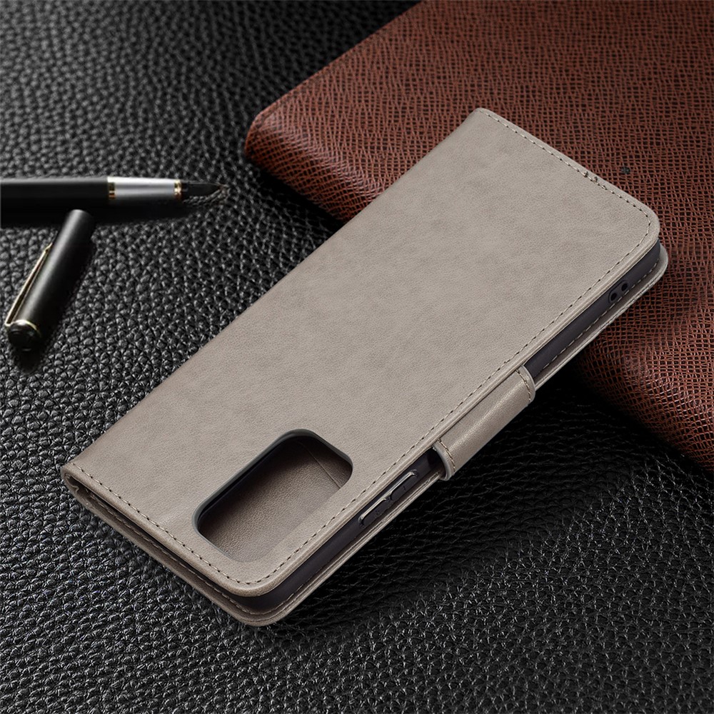 Imprint Butterfly Leather Wallet Case for Xiaomi Redmi Note 10 Pro Max/Redmi Note 10 Pro - Grey-7