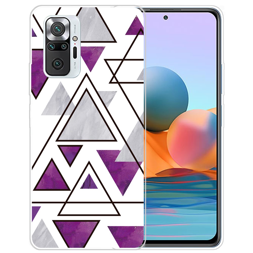 Marble Pattern TPU Case for Xiaomi Redmi Note 10 Pro Max/Redmi Note 10 Pro - Style A-1