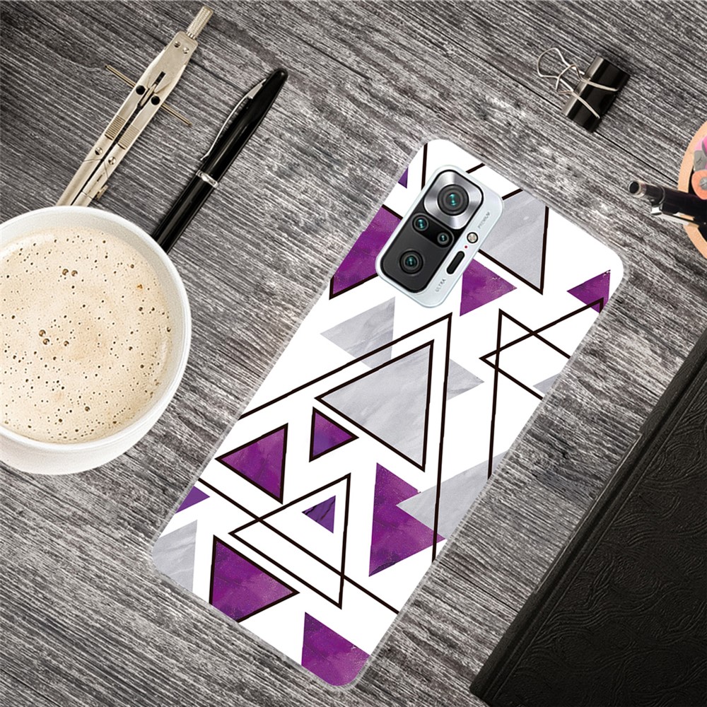 Marble Pattern TPU Case for Xiaomi Redmi Note 10 Pro Max/Redmi Note 10 Pro - Style A-2