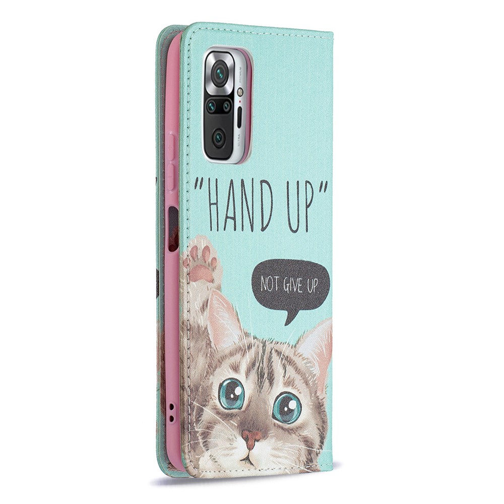 Wallet Design Stylish Pattern Printing Auto-absorbed PU Leather Case with Stand for Xiaomi Redmi Note 10 Pro/Note 10 Pro Max - Cat-3