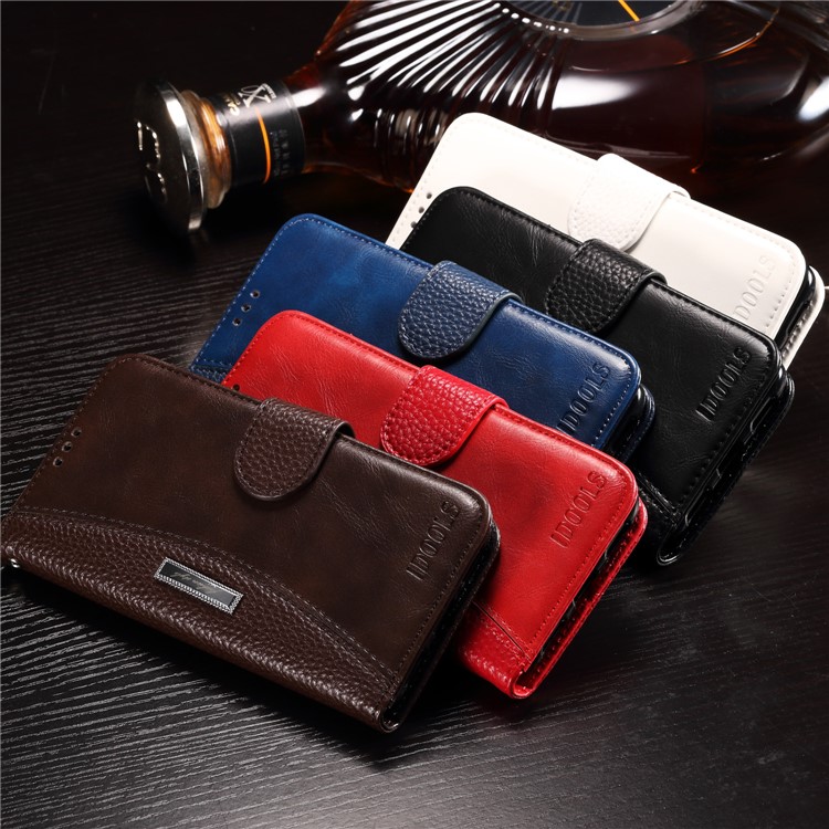Splicing Wallet Leather Stand Case for Xiaomi Redmi Note 4 - Black-4